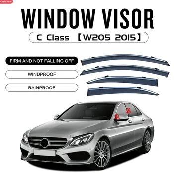 За Mercedes-Be-nz C CLASS 2000-2006 2007-2014 Пластмасов Прозорец Козирка Вентилационни Завеси за Защита срещу Слънце И Дъжд ЗА C CLASS 2015-2021