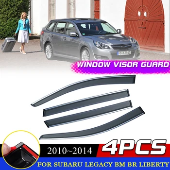 Козирка на прозорец за Subaru Legacy BM BR Liberty Touring Wagon 2010 ~ 2014 Димна защита, автоотражатель, тенти, аксесоари за дъжд