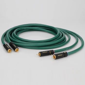 MCINTOSH 2328 99,998% Медно-Сребърен кабел от Смесен Плетене на Hi-Fi RCA от меломани клас със Златна плоча RCA-Штекерный аудио кабел