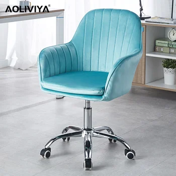 AOLIVIYA Girls Chair Компютърен стол с повдигане подлакътник, въртящо се стол, тоалетка, офис стол, стол за конференция, стол за спални, стол за кабинета