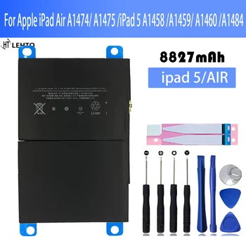 8827 ма Таблет Батерия за Apple iPad 5 и Air 1 Сменяеми Батерии Bateria 