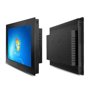 17-инчов една индустриална таблетен компютър с резистивен сензорен екран, all-in-one panel PC за win10 pro с RS232 COM