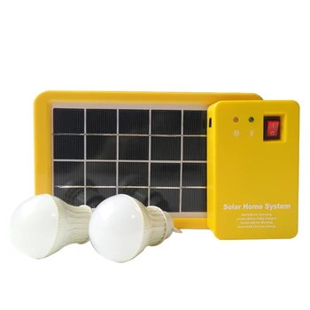 1 комплект 3 W слънчев панел 2 крушки комплект за Слънчева система Енергоспестяващ слънчева светлина на открито на закрито