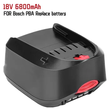 18 6800 mah Литиево-йонна батерия за Bosch 18 В PBA PSB PSR PST Инструменти на Bosch за дома и градината (само за тип C) AL1830CV AL1810CV AL1815CV
