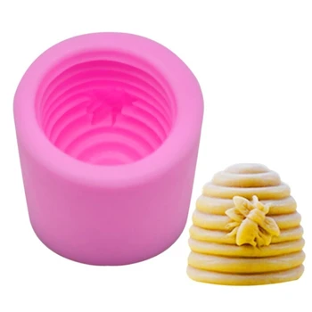 Форма на пчелна пита, бонбони, шоколад, сапуни, силикон гъвкава форма за свещи, под формата на ръчно изработени-a10-0921-24d