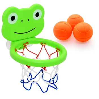 Детски мини-количка за вода в банята, набор от игри, баскетболно дъска с 3 топки, забавни играчки за душ и вана за деца