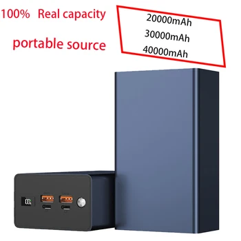 Power Bank Външен Източник на захранване 100 Вата Бързо Зареждане на Флаш-зареждане на Преносим Мобилен Източник на захранване за лаптоп капацитет 40000 ма