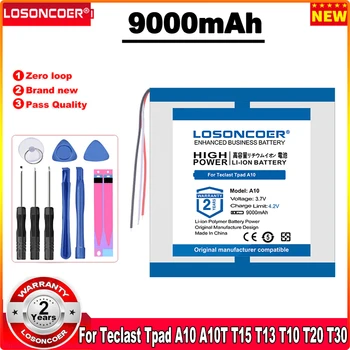 LOSONCOER Батерия с капацитет 9000 ма за Teclast Tpad A10 A10T A10S T10 T20 T30 T13 T15 M2 Батерията на таблета