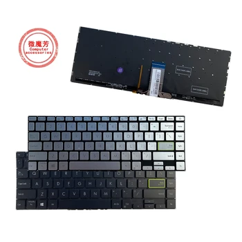 Американска клавиатура за лаптоп с подсветка от ASUS ZENBOOK UX434 UX434F UX434FA UX434FN redolbook 14Т X421 S433 S4600 V4050F E410M на английски