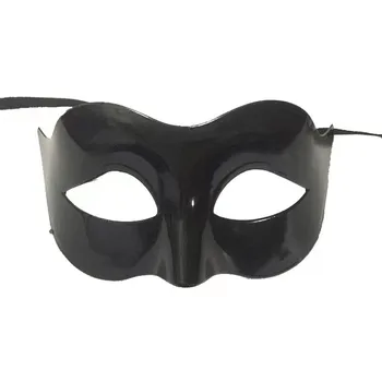 Карнавалните костюми Маска, черна луксозна елегантна секси маска на лисица половината лице за парти