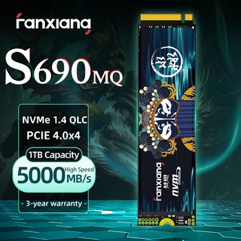 Fanxiang S690MQ/S690 5000 Mbps M. 2 SSD диск 1 TB И 2 TB 4 TB QLC PCIe4.0x4 M2 NVMe SSD Диск Вътрешен Твърд диск За десктоп PS5