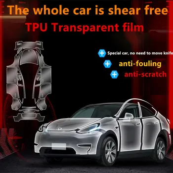 За Tesla, модел 3 Y S X купето на автомобила защитно фолио за боя от TPU стикер от самовосстанавливающейся прозрачни фолиа PPF TPU