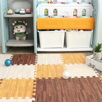 Подложка от изкуствен дърво за детска стая, спалня, всекидневна, свързващ плочки за упражнения, етаж килим и подложка за детски площадки