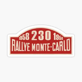 Знак Rallye Monte Carlo 1958 5 бр. автомобилни стикери за декор на мотоциклет, багаж, сладки етикети за всекидневната, бухалки, бутилки за вода
