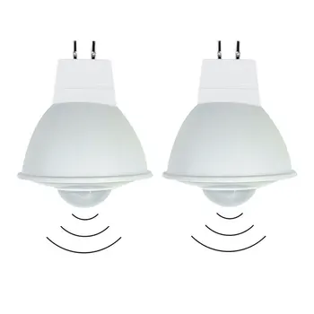 Инфрачервена Led лампа от 2 части, 4 W 12 v ac dc GU5.3 MR16, Индукционный Лампа за човек, Лампа за паркиране, Лампа за входната врата, лампа за задната врата