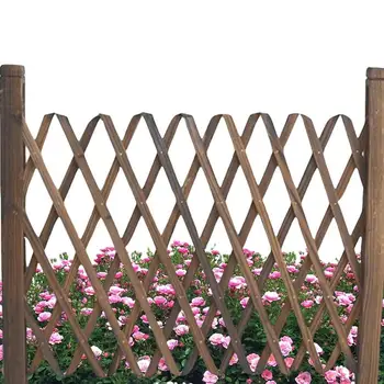 По оградата Декоративен антикоррозийный дървена ограда Решетка за повдигане на растения Огради за сигурност за домашни любимци, за украса на вътрешния двор на градината тревата