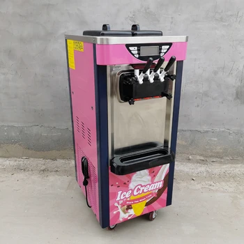 Машина за производство на сладолед PBOBP с три вкусове, търговски машини за производство на мек сладолед, настолна машина за производство на сладолед от сладолед