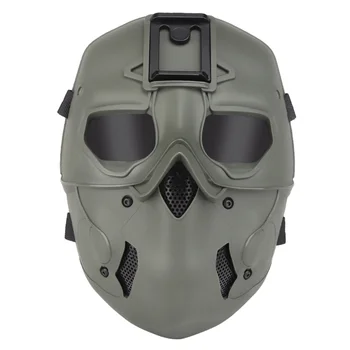 Tactische Masker Volledige Bescherming Gezicht Paintball Wilde Masker Met Nachtzicht Adapter Base Voor Outdoor Jacht