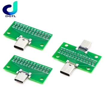 Двупосочен предни и задни контакти Type-c тест такса конвертиране на кабел за предаване на данни 24P bus-to-female USB3.1
