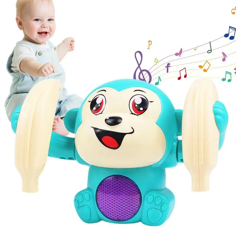 Детска играчка за проследяването стъпки пълзи, обезьянка, играчки за деца с гласов контрол, електрически индукционная играчка с гласово, специално разработена за деца от 0-36 месеца