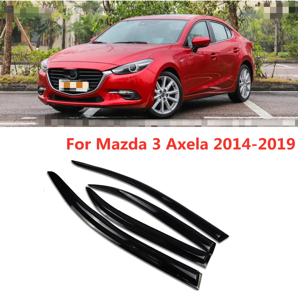 За Mazda 3 Axela 2014 2015 2016 2017 2018 2019 Козирка на Страничните прозорци От Слънце И Дъжд, Дефлектор, Защита, Тенти, Подслон, Залепваща на Кутията, за Довършителни работи