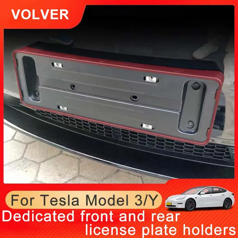 Нова Енергийна Разрешително За Tesla Model Y/3 Рамка, Плоча Модел Автомобил На Предната И Задната Модификация Аксесоари Външни Авточасти 2022 2023